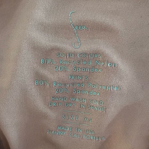 Seea Agra Neo Boho Retro Floral Scoop Neck Cheeky One Piece Bathing Suit Sz XS - Picture 13 of 13